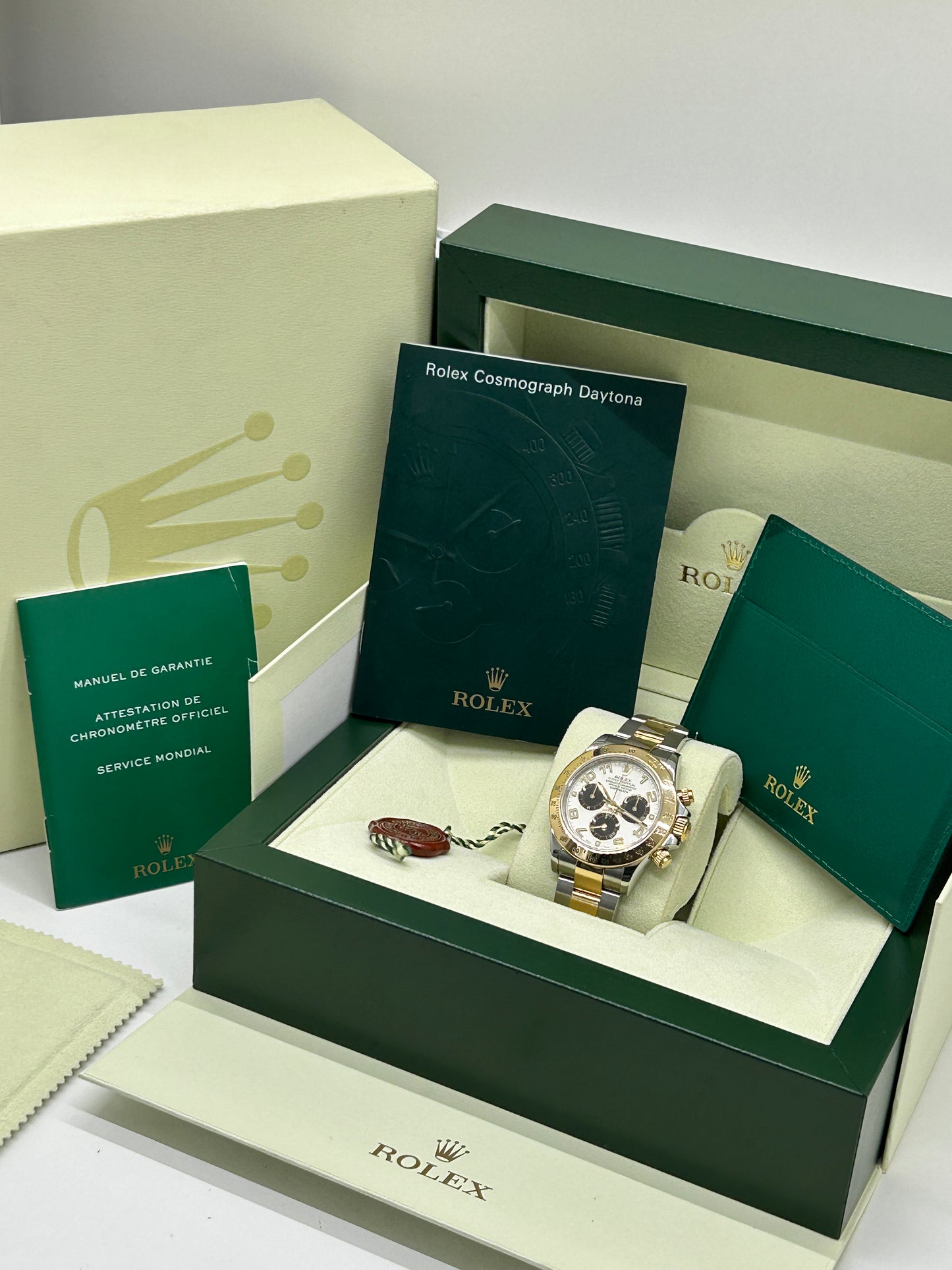 Rolex Daytona Racing Panda Dial - 18Kt Yellow Gold & Steel - Ref 116523 - Year 2011