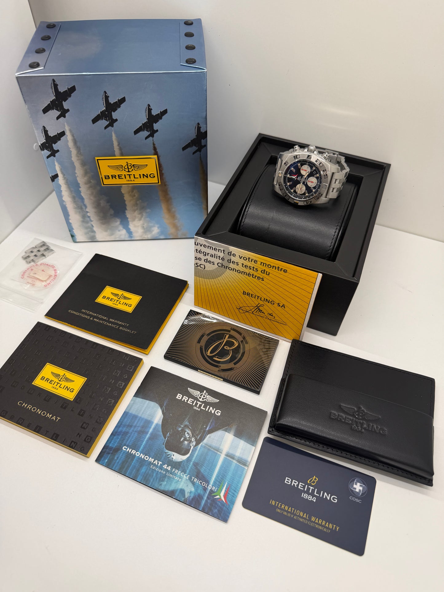 Breitling Chronomat 44 Frecce Tricolori Limited Edition - Year 2025 Ref AB01104D/BC62