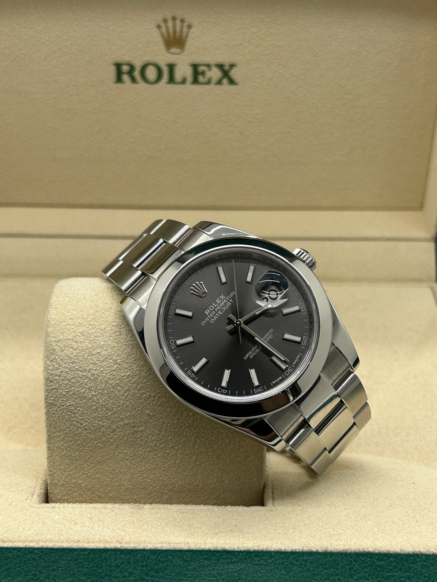 Rolex Datejust 41 - Ref.126300 - Rhodium Dial - Year 2018