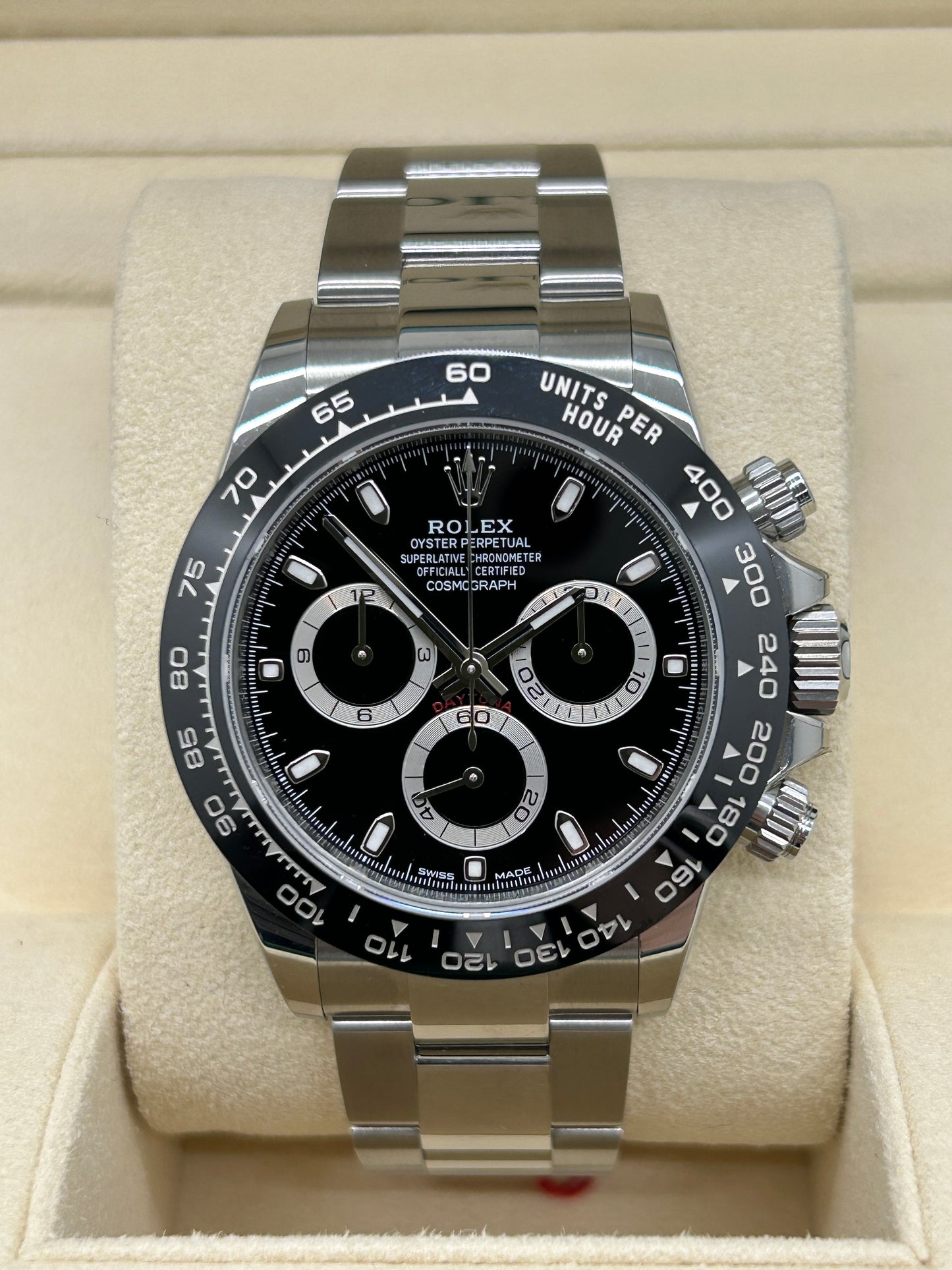 Rolex Daytona - Black Dial - Ref 116500LN - New Partially Stickered - Year 2018