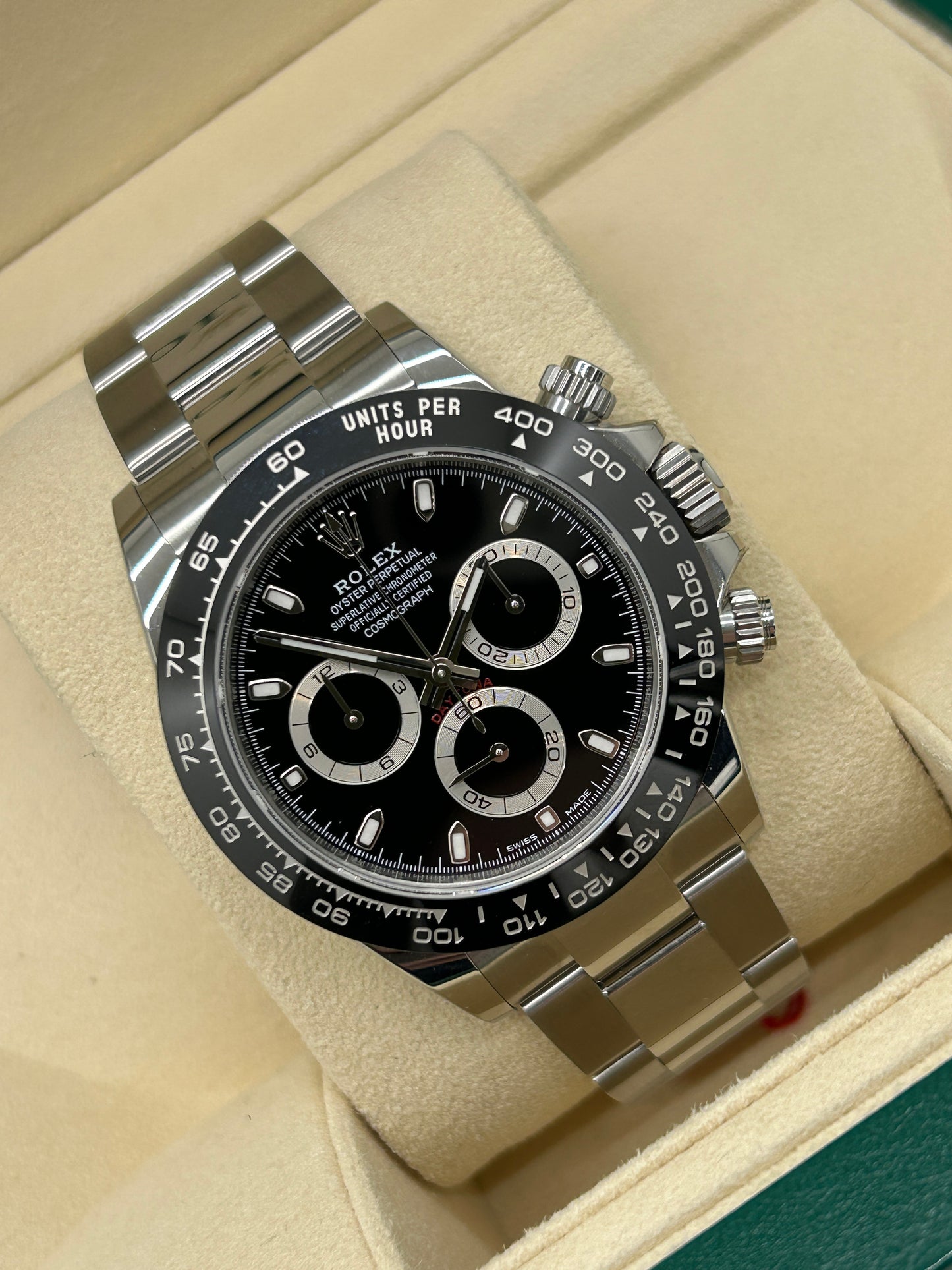 Rolex Daytona - Black Dial - Ref 116500LN - New Partially Stickered - Year 2018