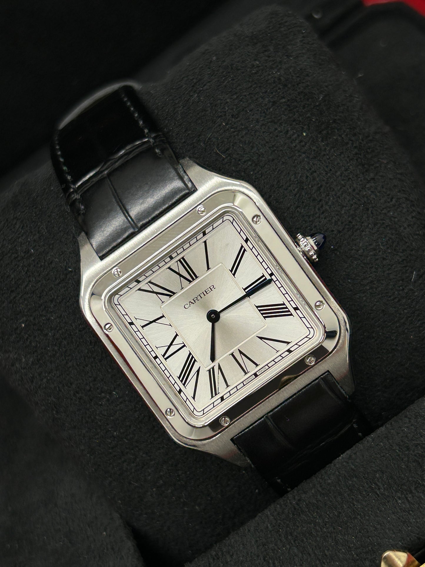Cartier Santos-dumont Xl - Silver dial - Ref WSSA0032 - New 2022