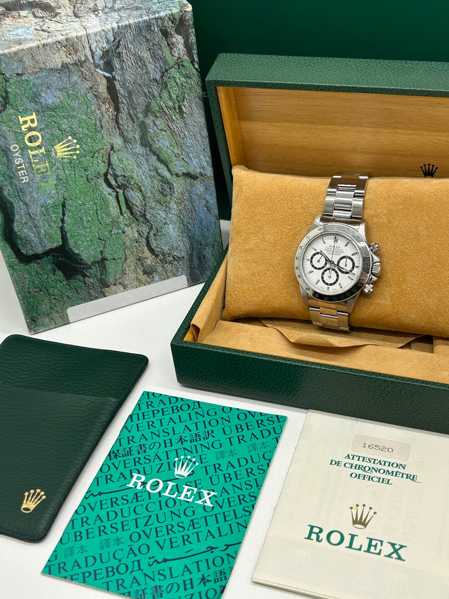 Rolex Daytona Zenith El Primero - White Dial - Ref 16520 - Year 1994