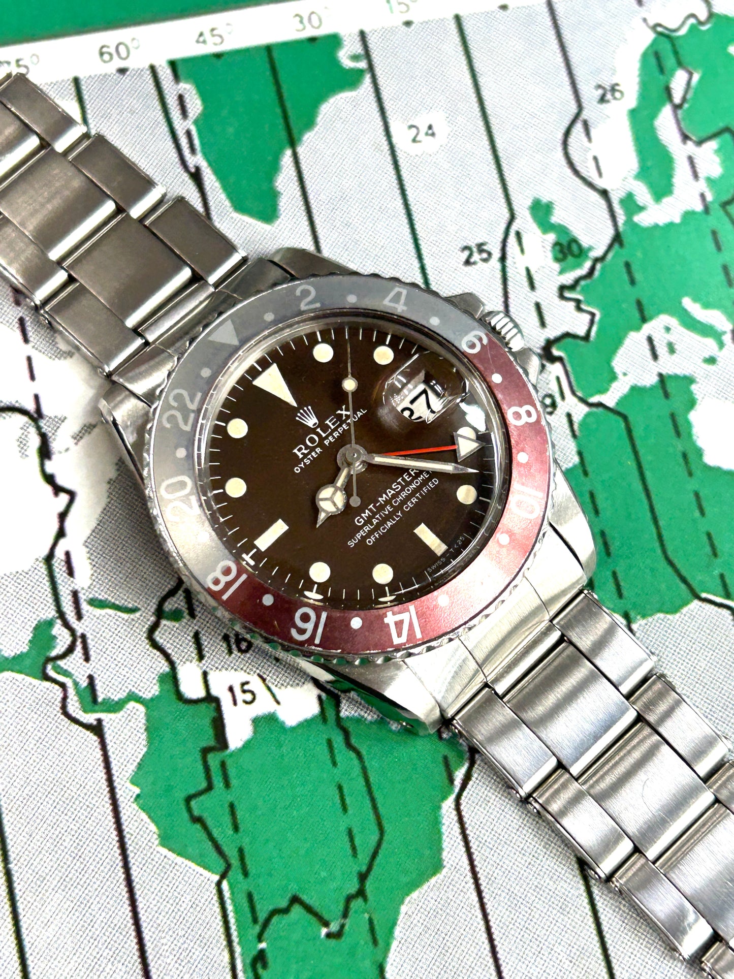 Rolex GMT-Master - Ref 1675 - Tropical Brown Dial - Long E - Year 1969