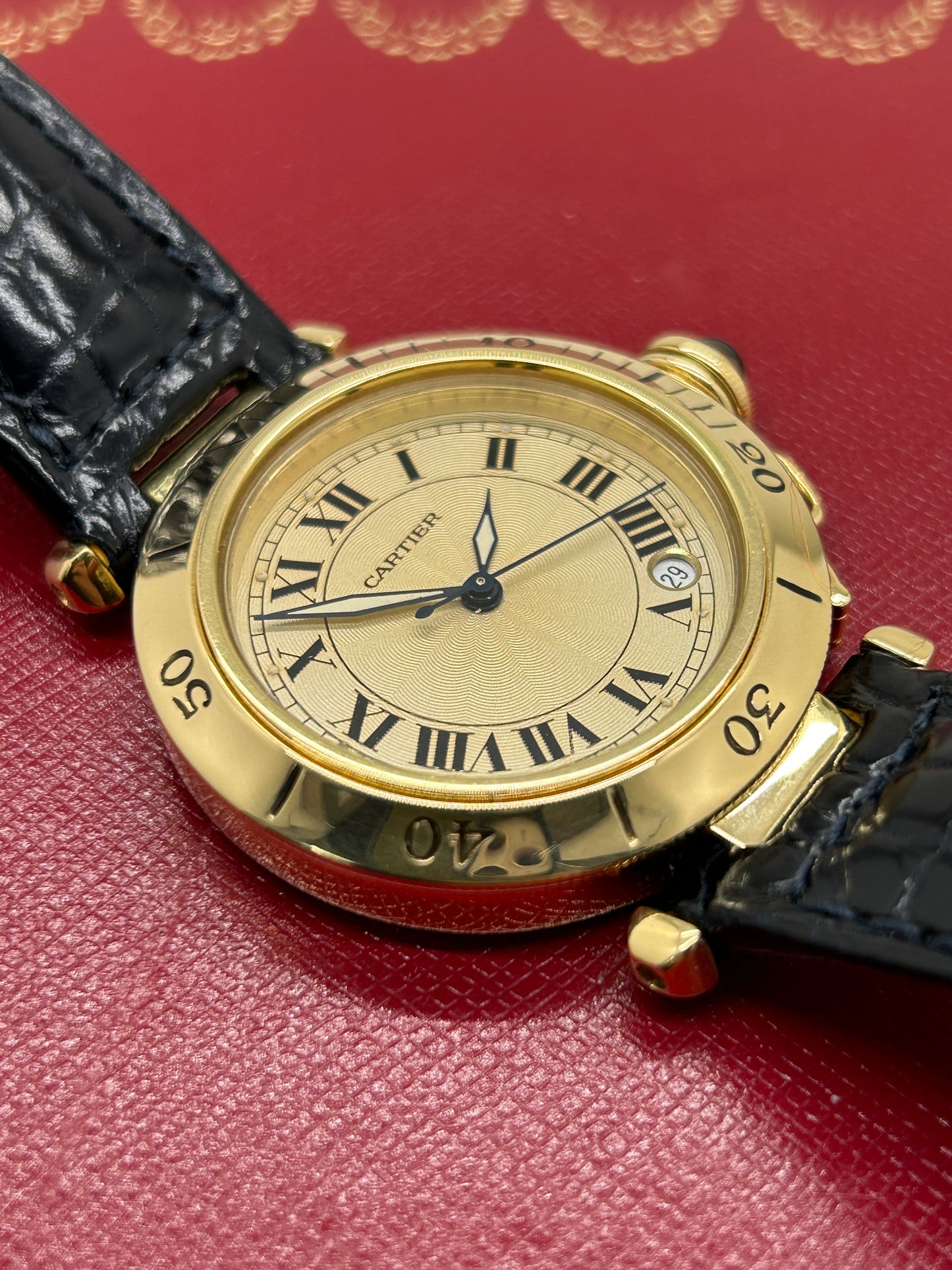 Cartier Pasha 35mm Automatic - 18kt Yellow Gold - Ref 1035