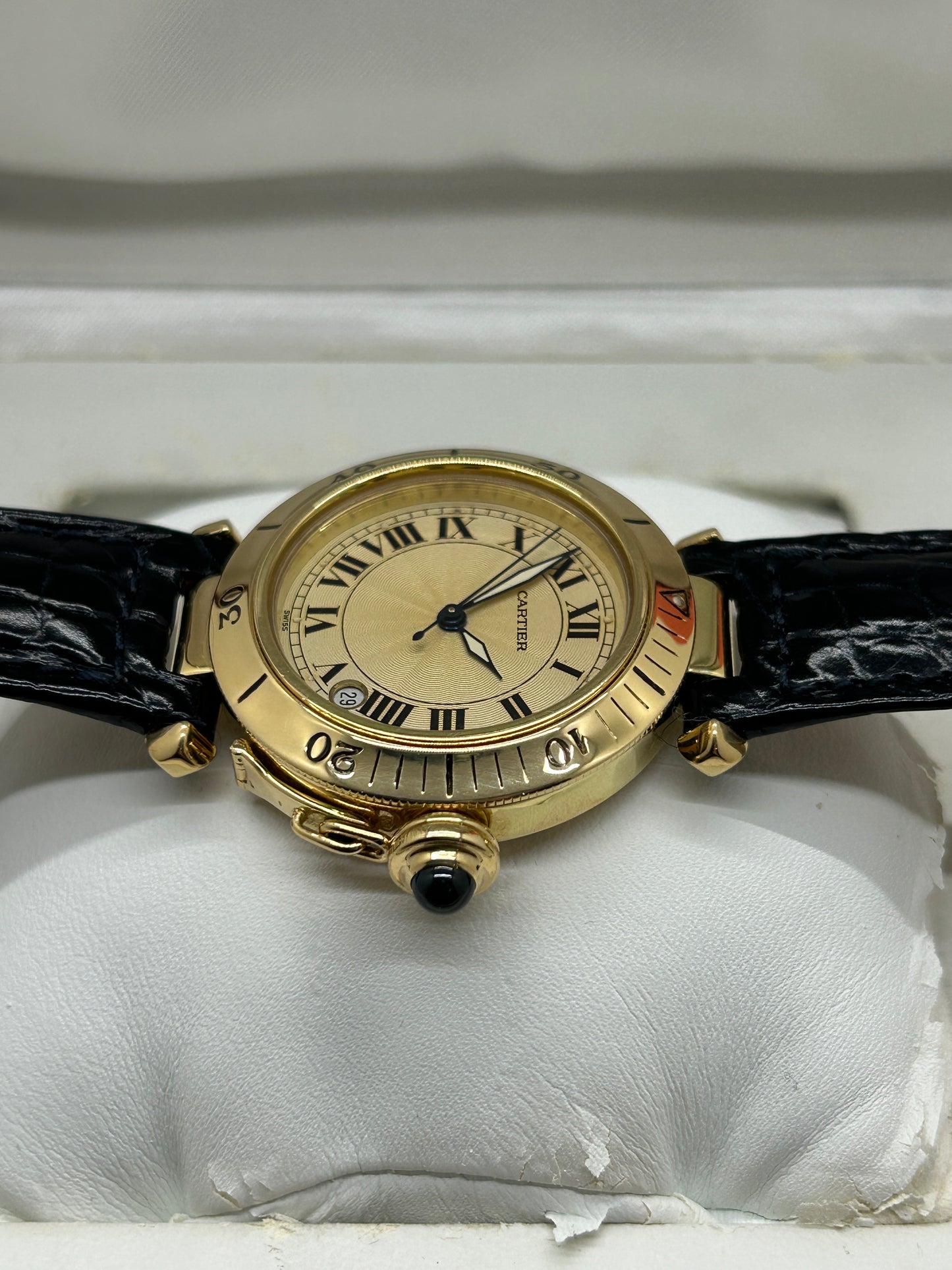 Cartier Pasha 35mm Automatic - 18kt Yellow Gold - Ref 1035