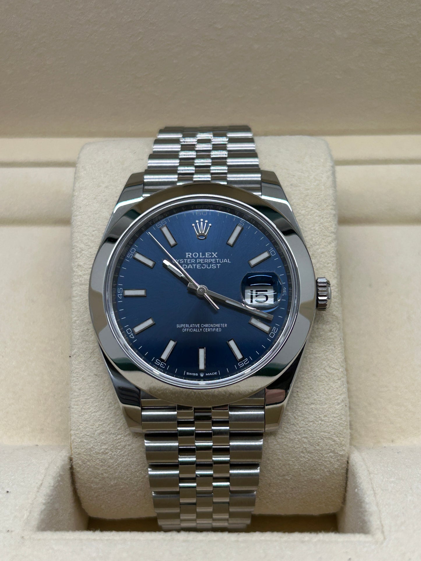Rolex Datejust 41 - Blue Dial - Ref 126300 - Year 2021