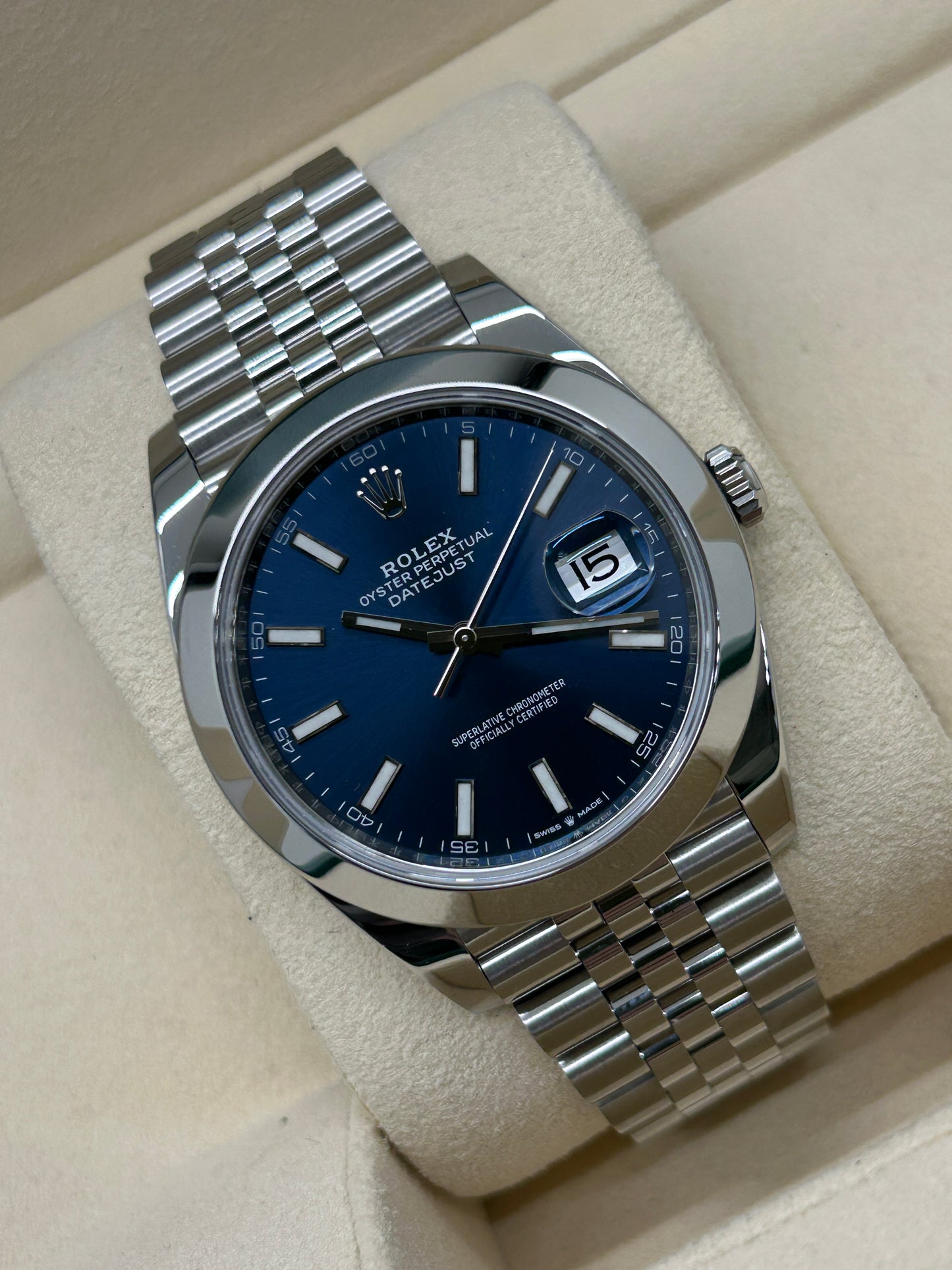Rolex Datejust 41 - Blue Dial - Ref 126300 - Year 2021