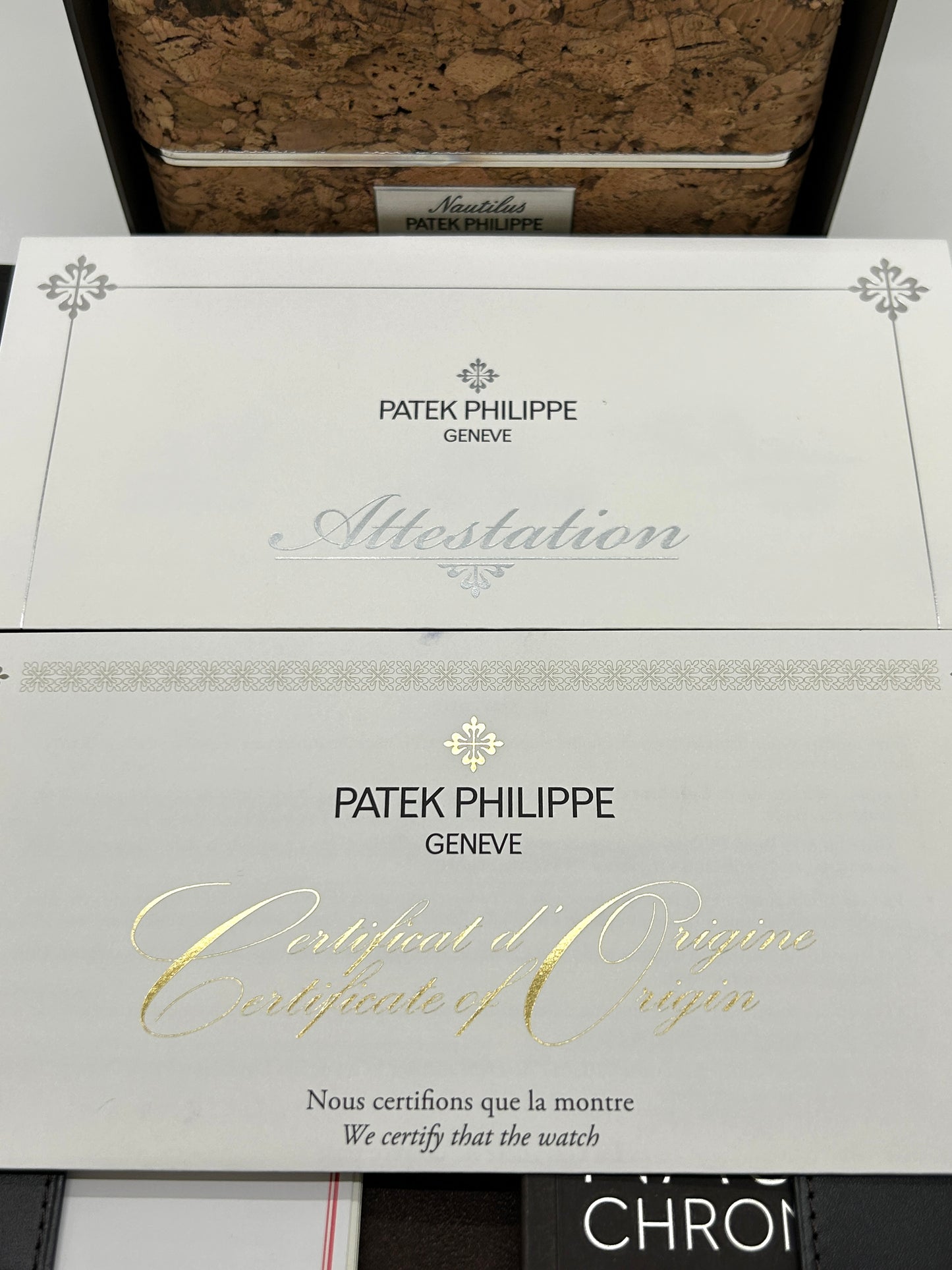 Patek Philippe Nautilus 5976/1G Chrono 40th Anniversary - White Gold Blue Dial Baguette - Factory Sealed