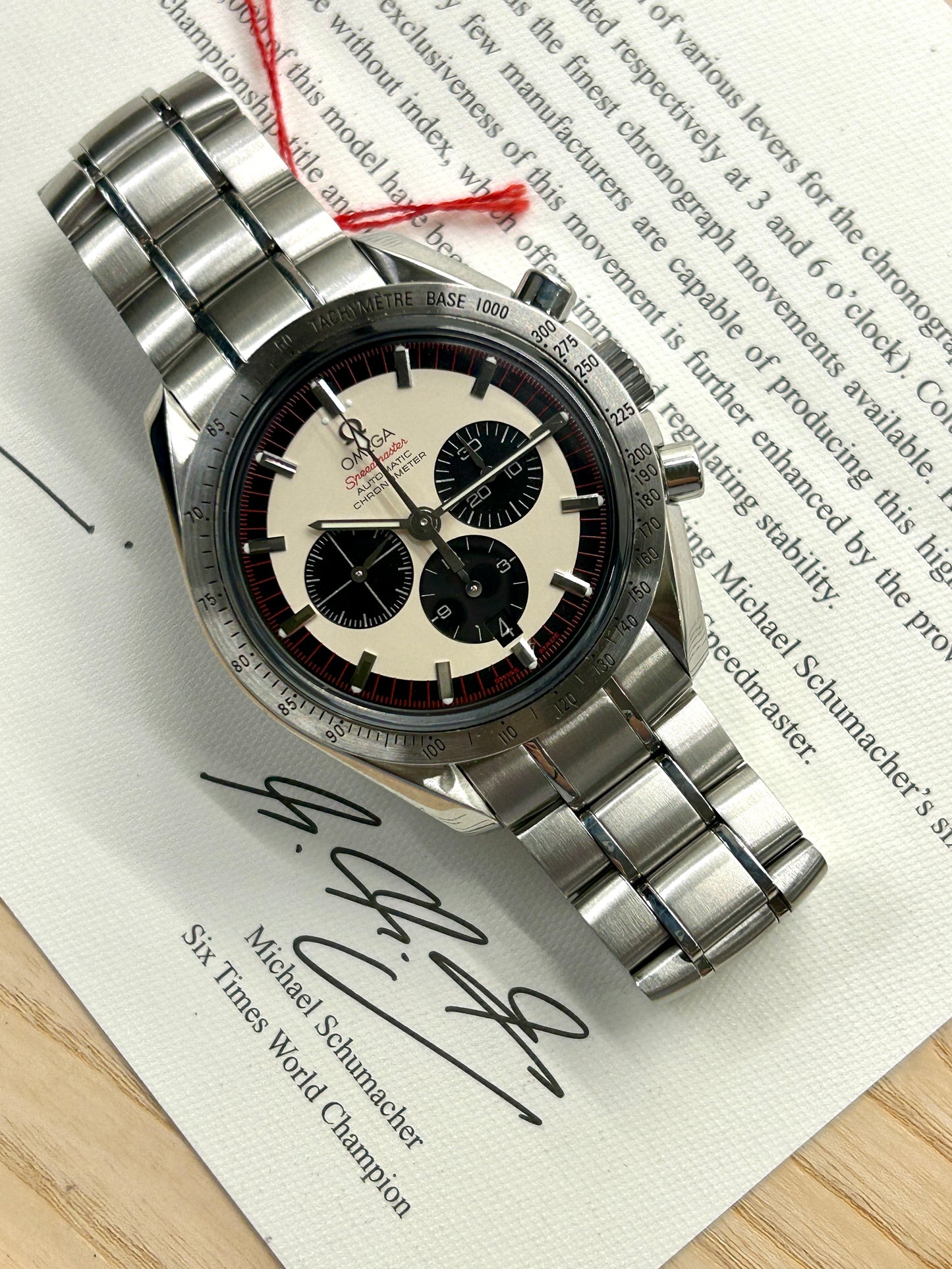 Omega Speedmaster Schumacher Legend Limited Edition - Ref 3559.3200 - Year 2004