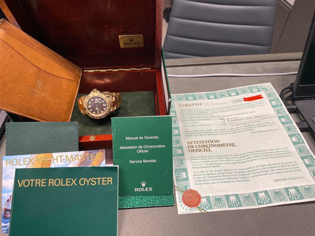 Rolex Yacht-Master 40 - Ref.16628 - 18Kt Yellow Gold - MOP Dial - Year 1994