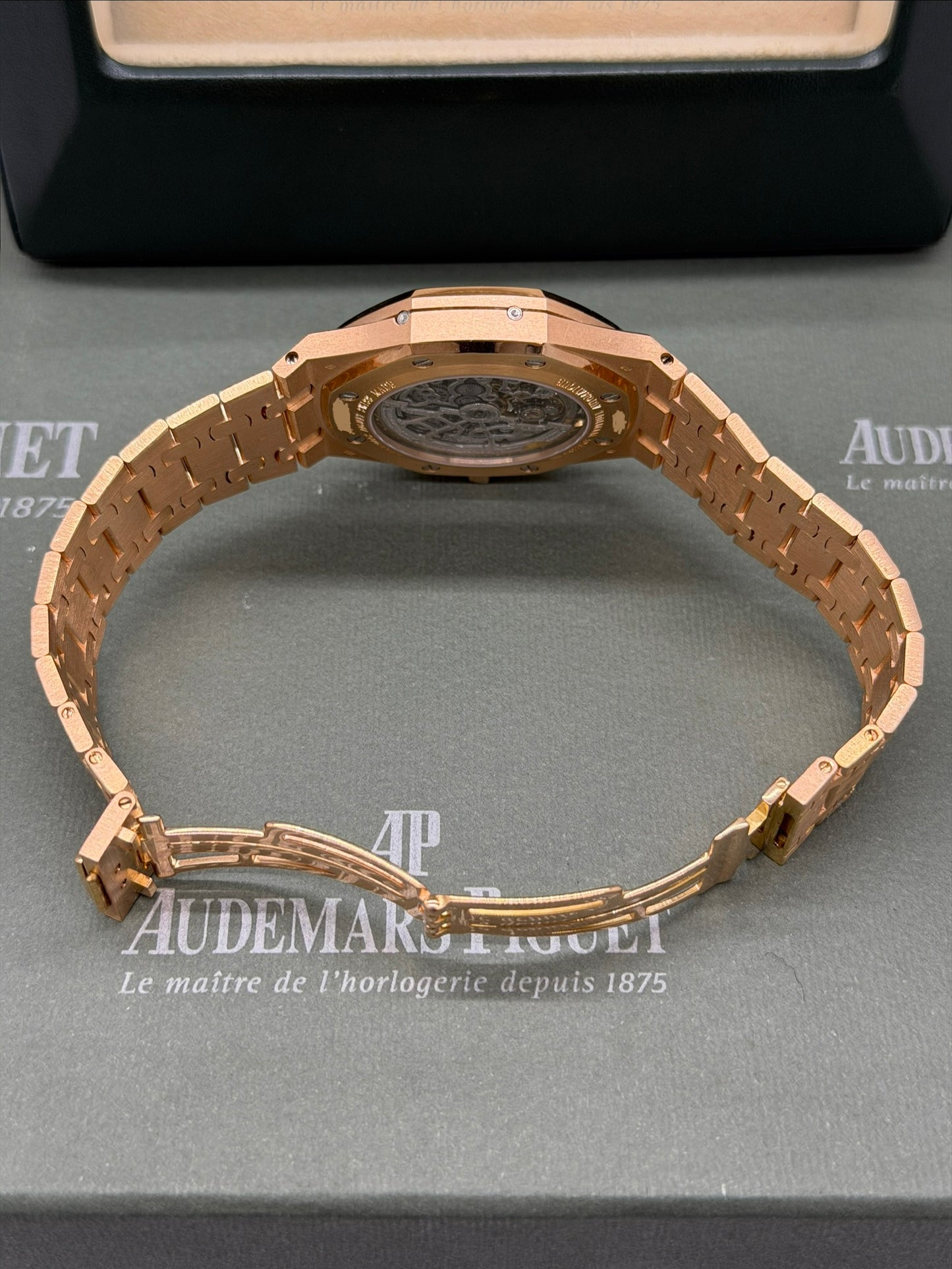Audemars Piguet Royal Oak Perpetual Calendar Skeleton Perpetual 39mm - Rose Gold Quantieme Perpetual - Year 2009 - Ref 25829OR.OO.0944OR.01