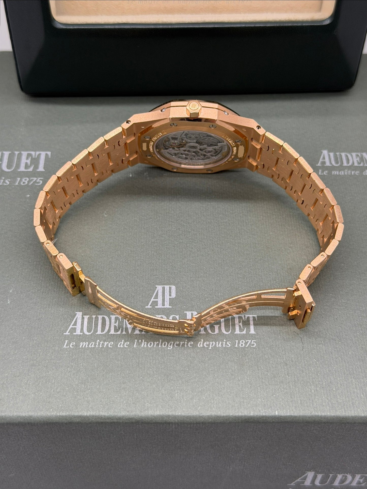 Audemars Piguet Royal Oak Perpetual Calendar Skeleton Perpetual 39mm - Rose Gold Quantieme Perpetual - Year 2009 - Ref 25829OR.OO.0944OR.01