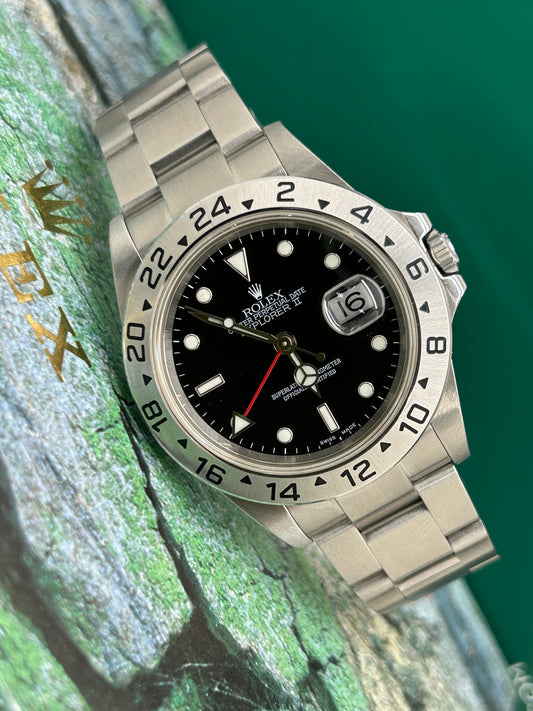 Rolex Explorer II - Black Dial - Ref 16570 - Perfect Condition - Year 2006
