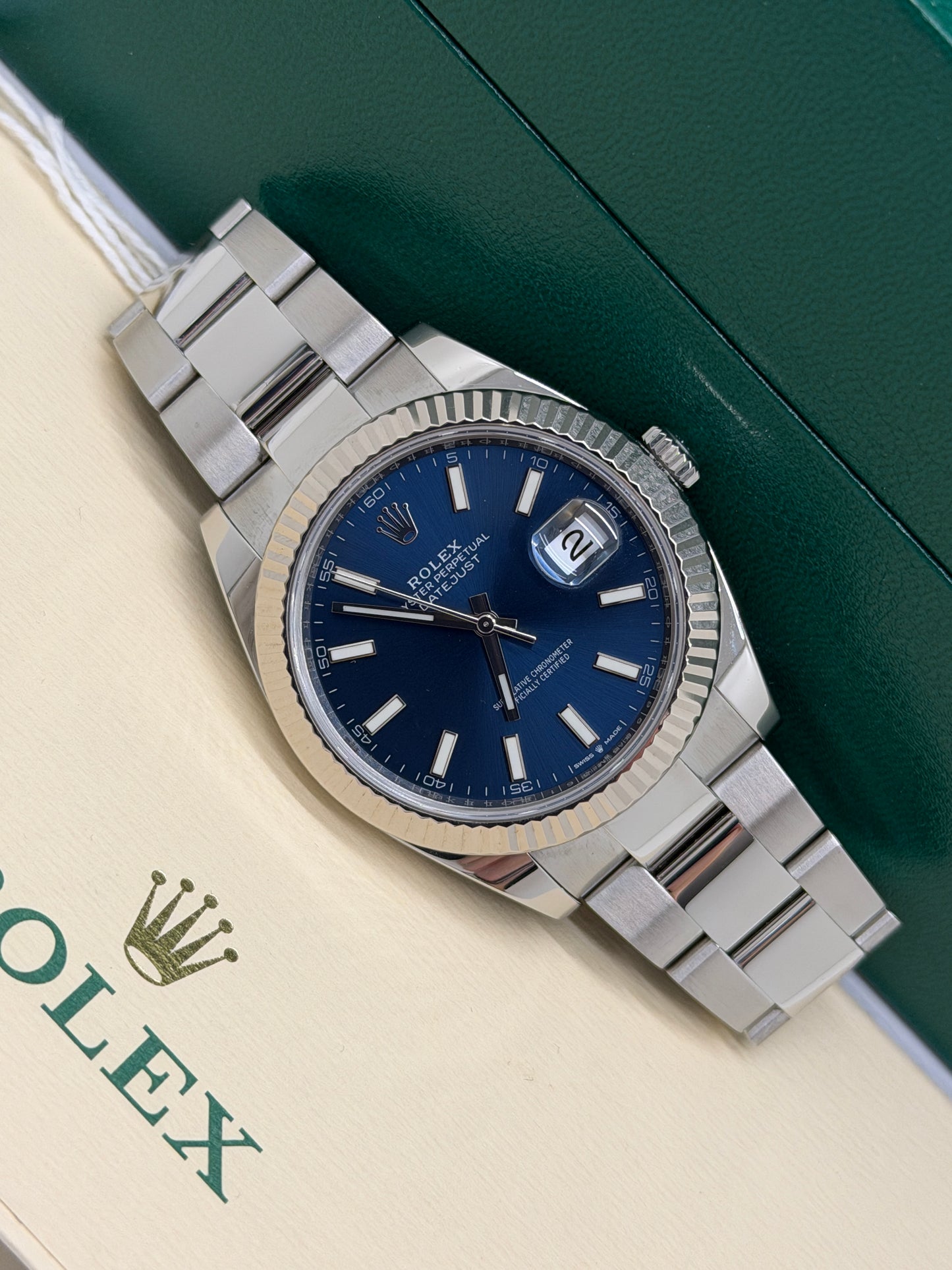 Rolex Datejust 41 - Blue Dial - Ref 126334 New 2020