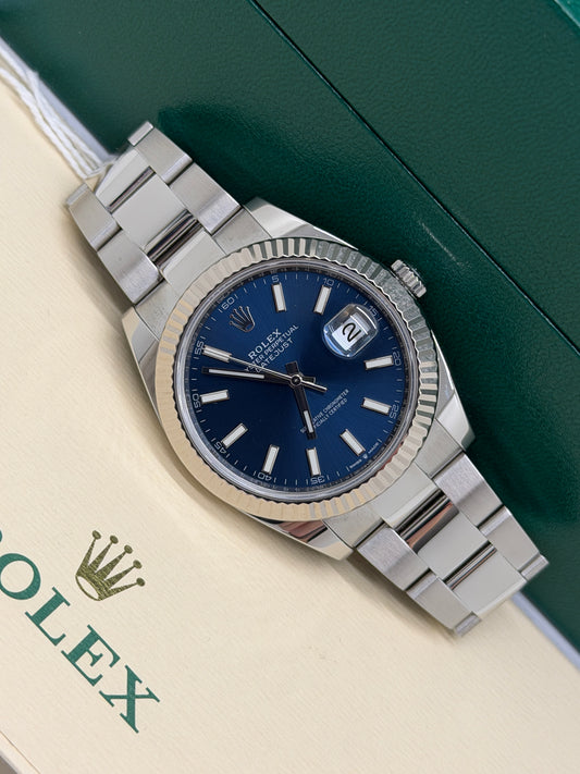 Rolex Datejust 41 - Blue Dial - Ref 126334 New 2020