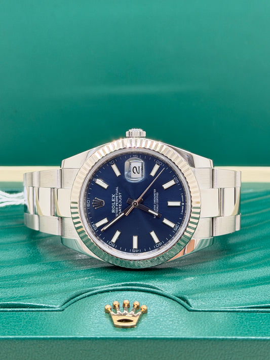 Rolex Datejust 41 - Blue Dial - Ref 126334 New 2020
