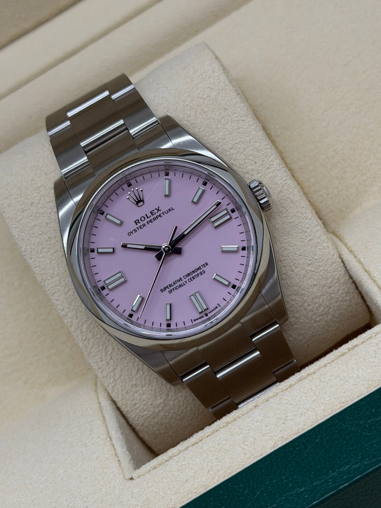 Rolex Oyster Perpetual 36 - Pink Dial - New 2023 Partially Stickers Ref 126000