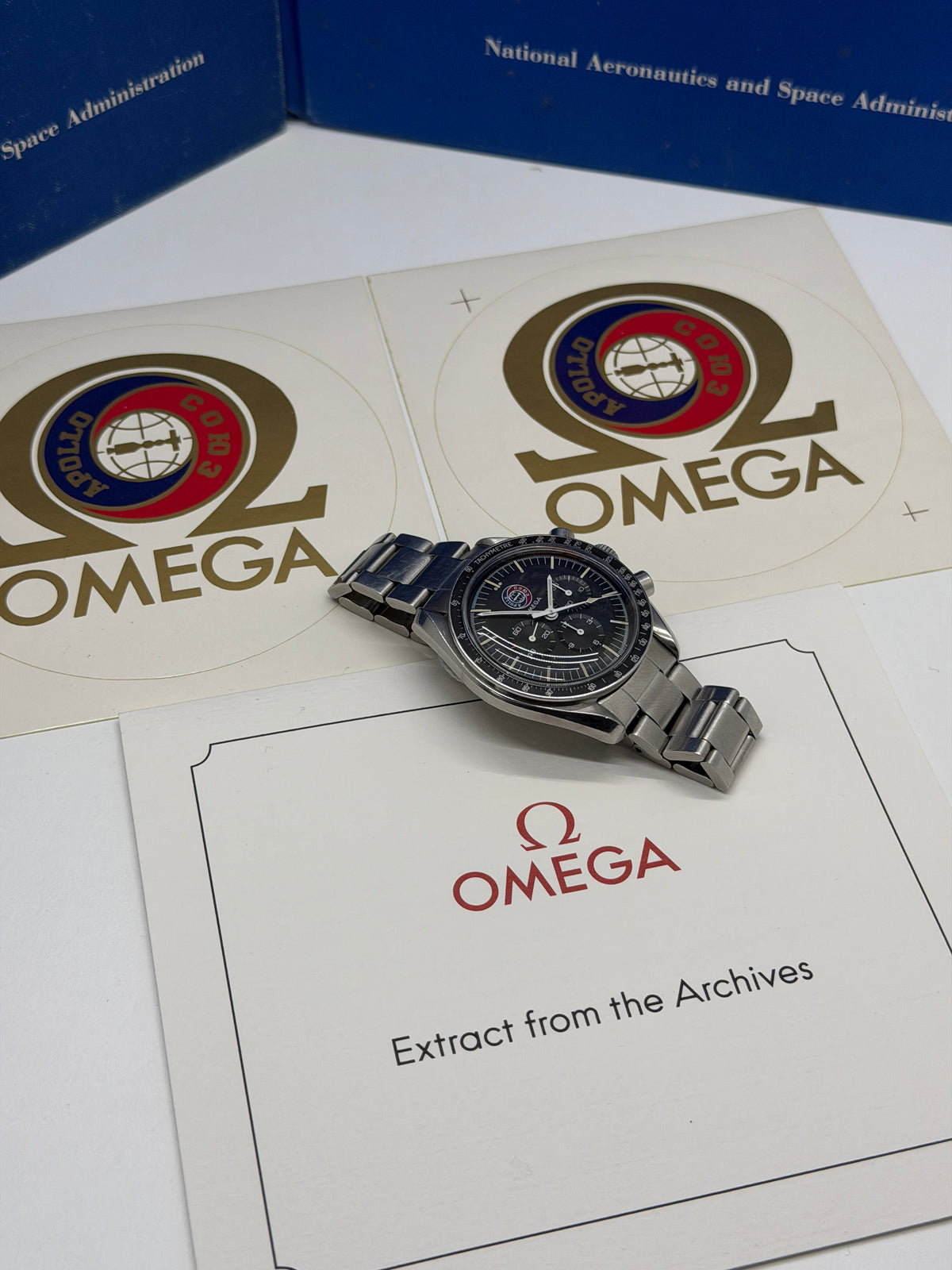 Omega Speedmaster Professional Moonwatch Apollo - Soyuz - Limited Edition Ita 500pz Ref. ST145.022 - Never Polished - Year 1976 - Omega Extract From The Archives