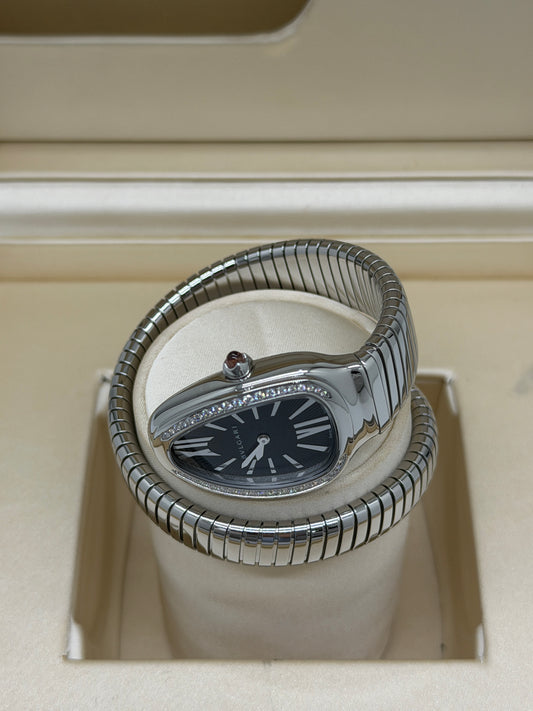 Bulgari Serpenti Tubogas Diamond Black Dial - Year 2022 Ref 103524