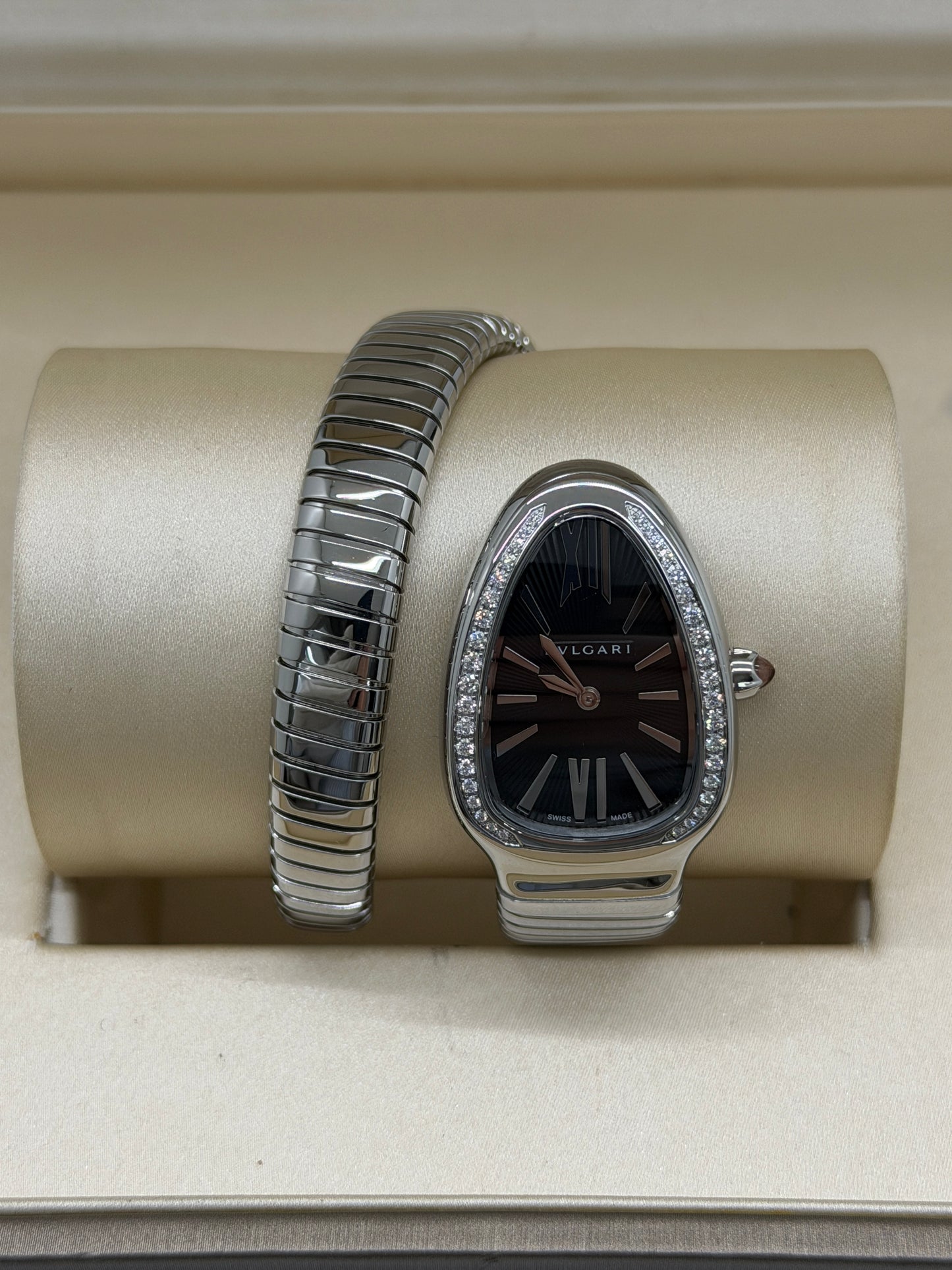 Bulgari Serpenti Tubogas Diamond Black Dial - Year 2022 Ref 103524