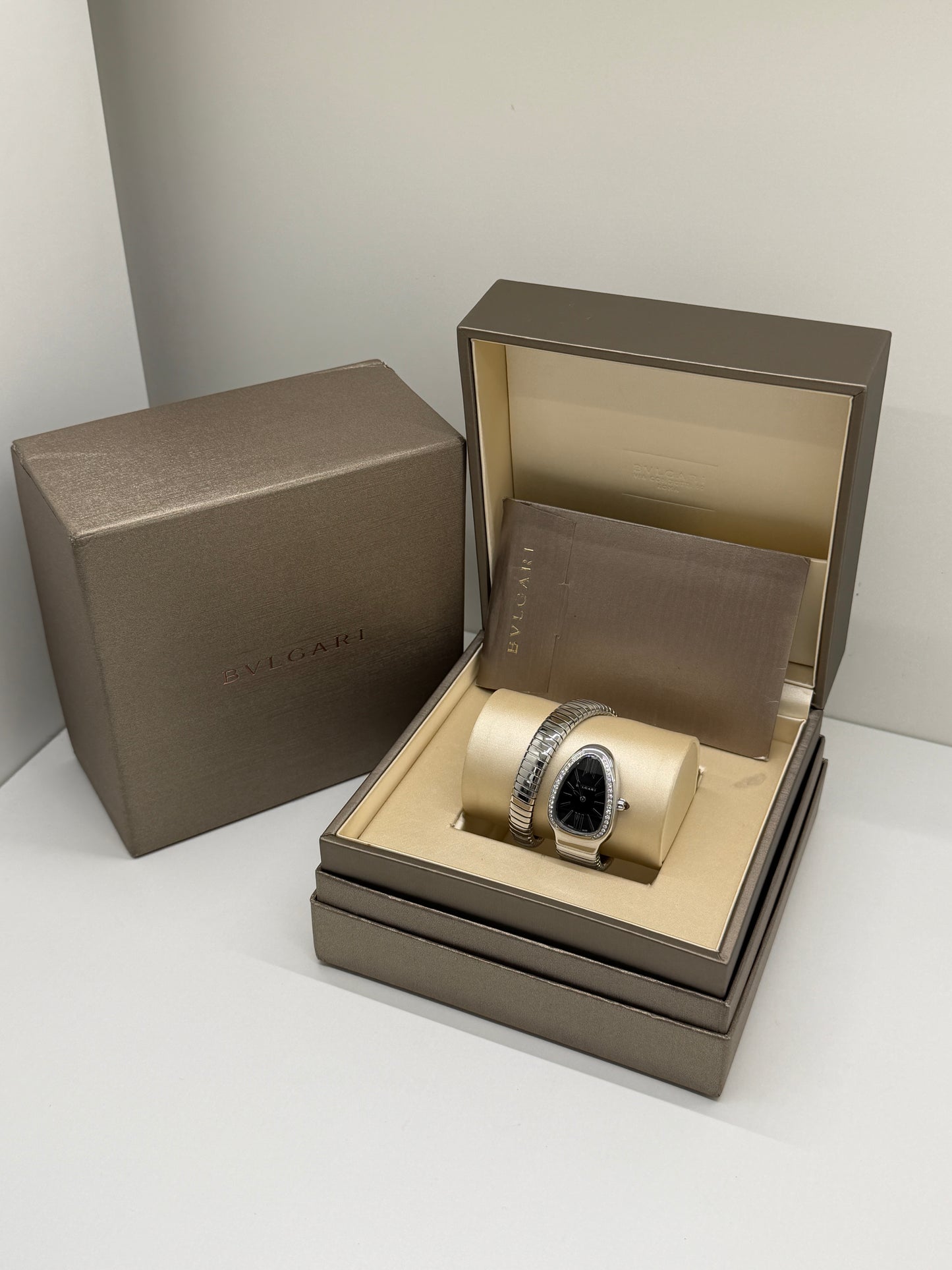 Bulgari Serpenti Tubogas Diamond Black Dial - Year 2022 Ref 103524