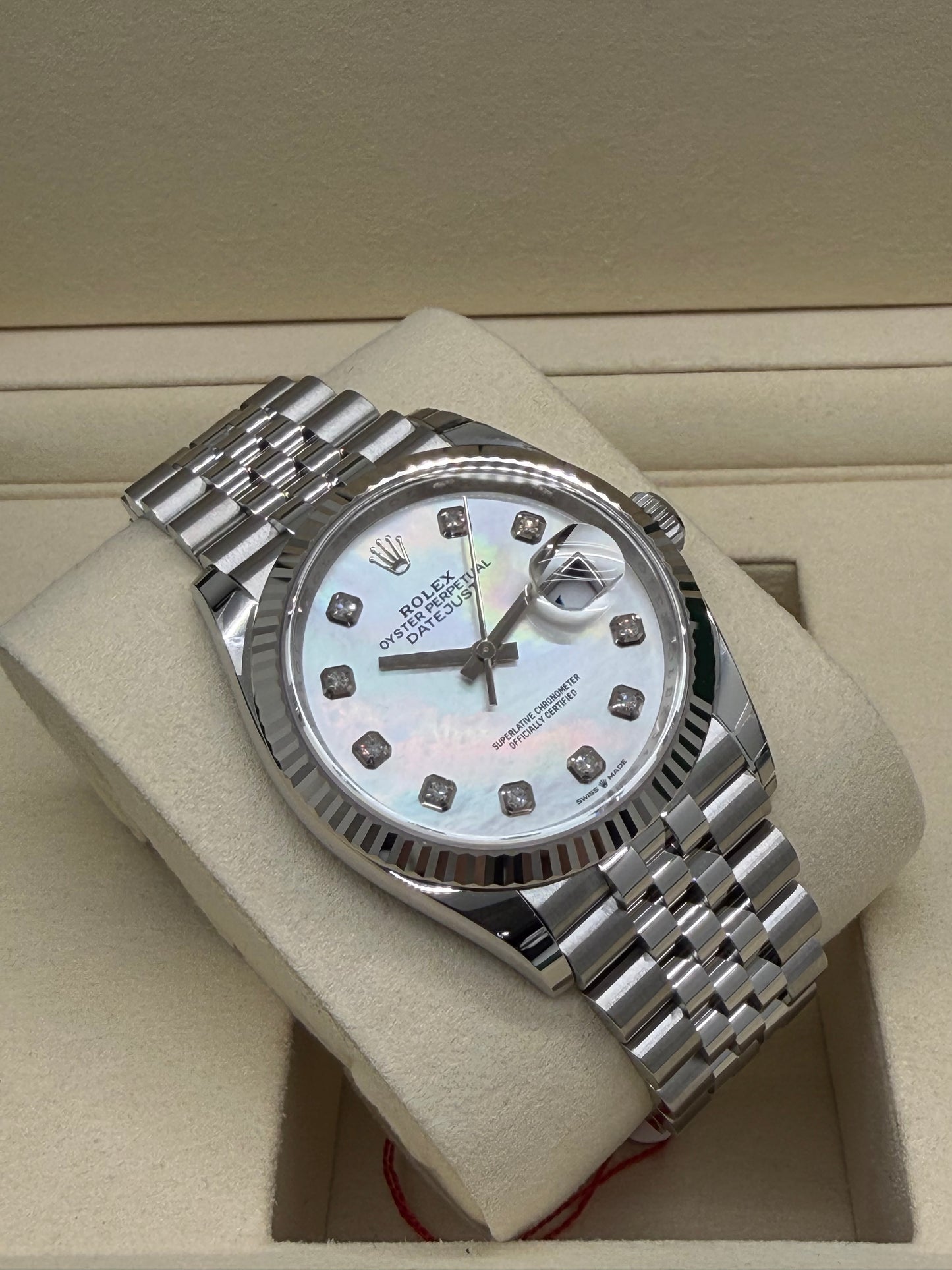 Rolex Datejust 36 MOP & Diamonds Dial Ref 126234 - New 2026