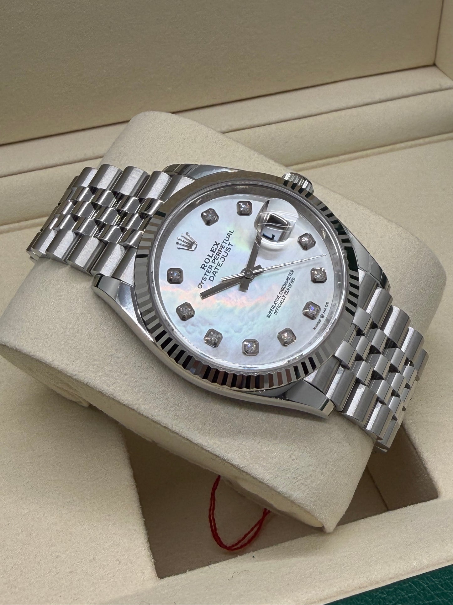 Rolex Datejust 36 MOP & Diamonds Dial Ref 126234 - New 2026