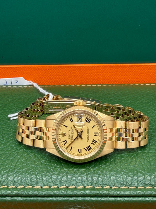 Rolex Lady-Datejust 26mm 18Kt Yellow Gold - Ref 6917