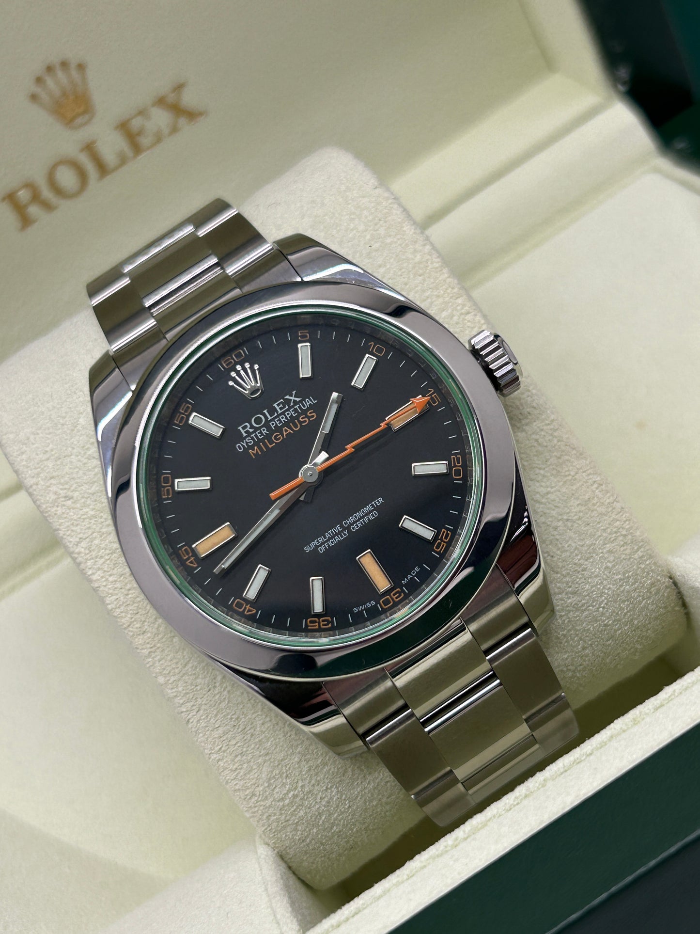 Rolex Milgauss - REF.116400GV - Black Dial