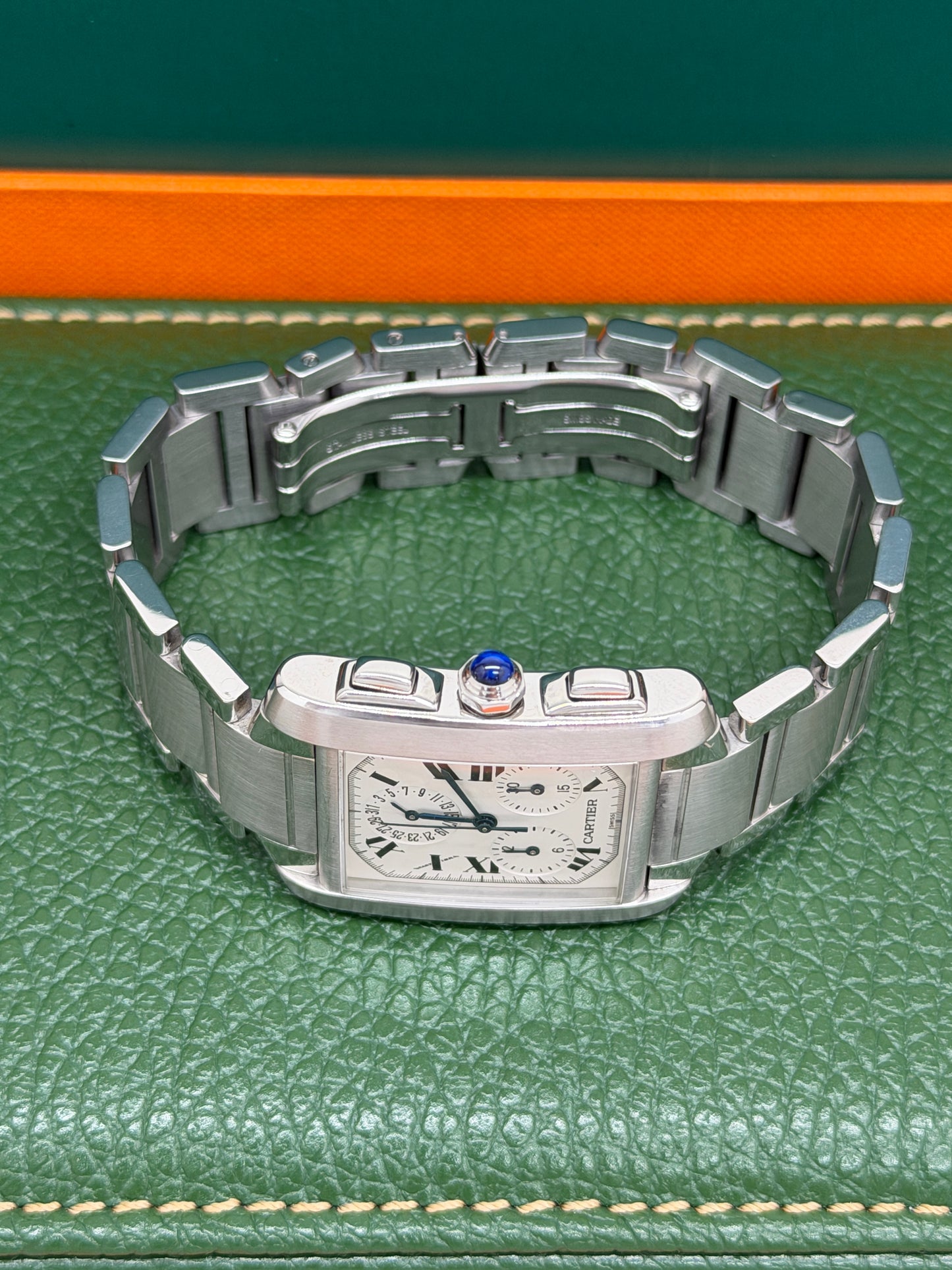 Cartier Tank Française White Dial - Chronograph - Ref 2303