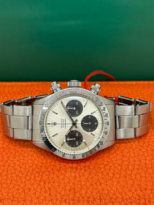 Rolex Daytona - 6265 - White Panda Sigma Dial - American Bracelet - Year 1975 - 100% Original & Coeve - Expertized