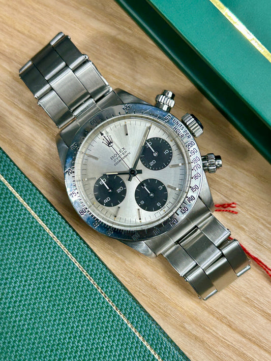 Rolex Daytona - 6265 - White Panda Sigma Dial - American Bracelet - Year 1975 - 100% Original & Coeve - Expertized