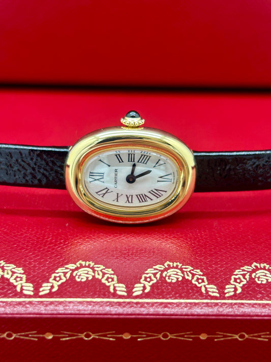 Cartier Baignoire 18Kt Yellow Gold - Quartz - Ref WGBA0041 - New 2025