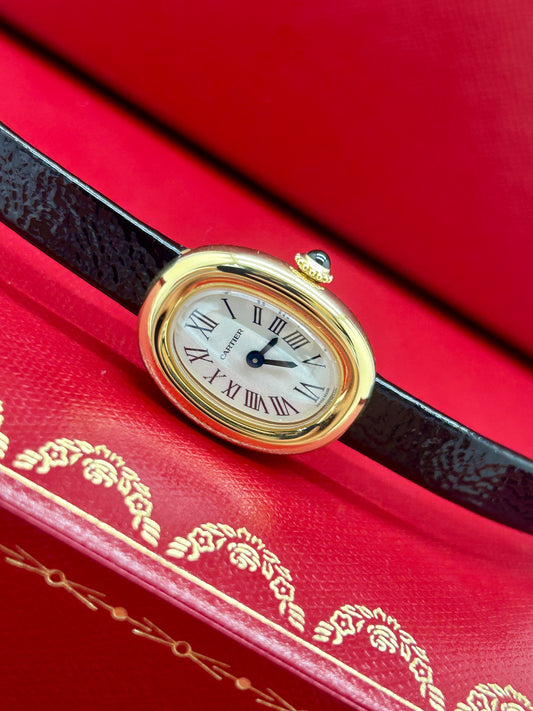 Cartier Baignoire 18Kt Yellow Gold - Quartz - Ref WGBA0041 - New 2025