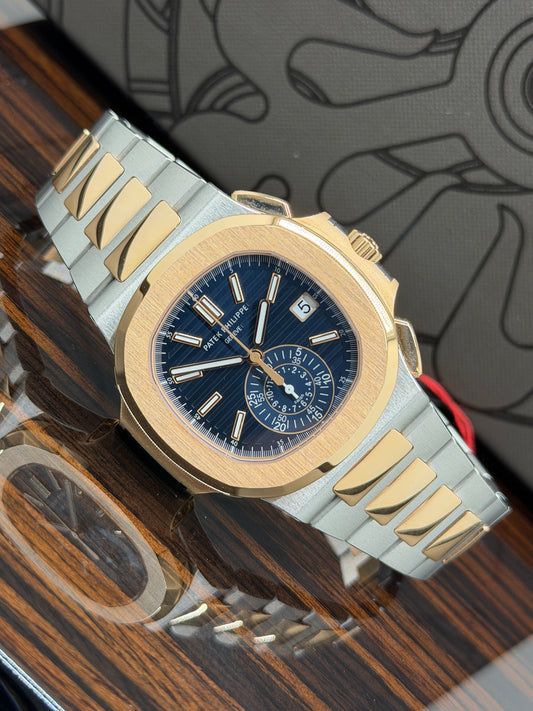 Patek Philippe Nautilus Blue Dial - 18Kt Yellow Gold & Steel Ref. 5980/1AR-001 - Unworn - Year 2021