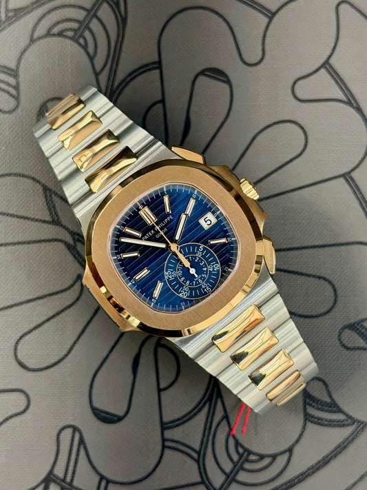 Patek Philippe Nautilus Blue Dial - 18Kt Yellow Gold & Steel Ref. 5980/1AR-001 - Unworn - Year 2021