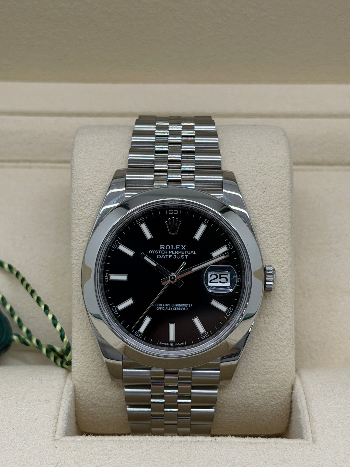 Rolex Datejust 41 - Ref.126300 - Black Dial - Year 2023