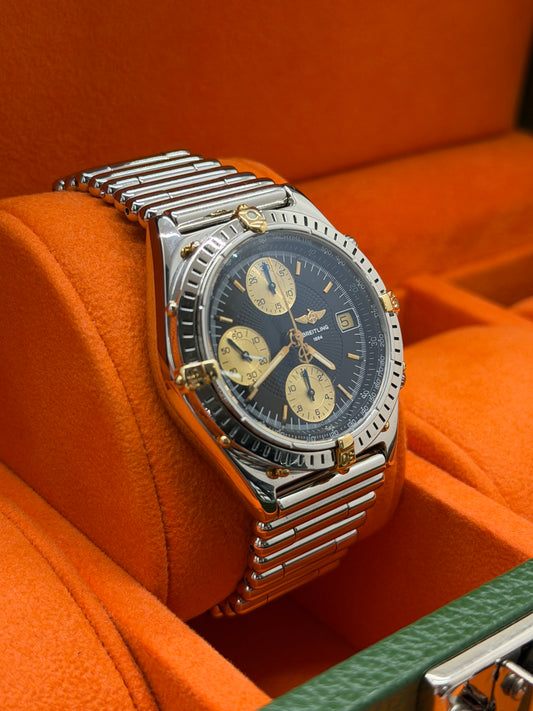 Breitling Chronomat Black Dial Ref 81950 - Rouleaux Bracelet