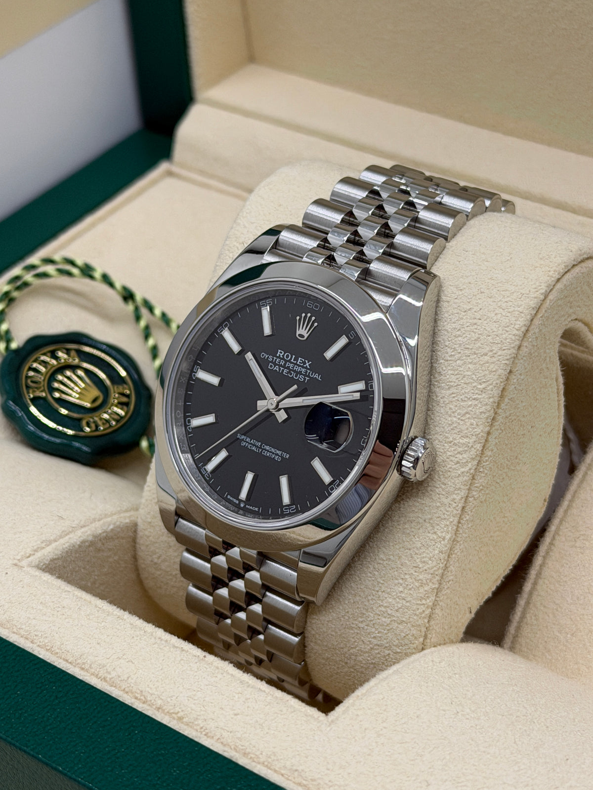 Rolex Datejust 41 - Ref.126300 - Black Dial - Year 2023