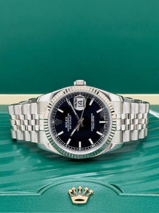 Rolex Datejust 36 - Black Dial - Ref 116234 - Year 2019