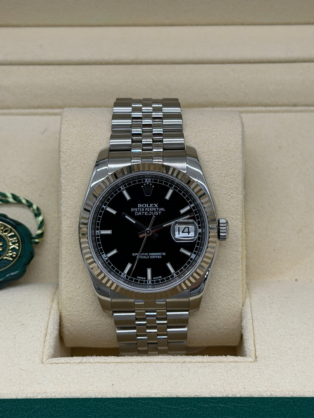 Rolex Datejust 36 - Black Dial - Ref 116234 - Year 2019