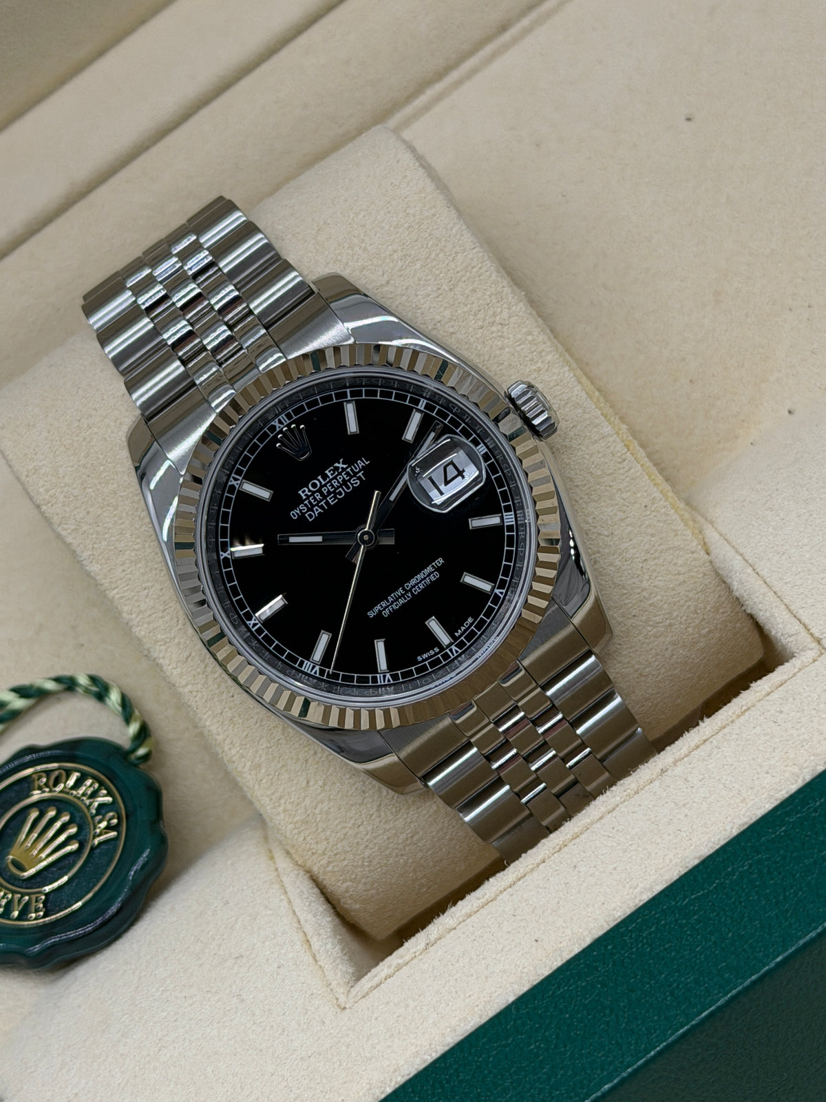 Rolex Datejust 36 - Black Dial - Ref 116234 - Year 2019