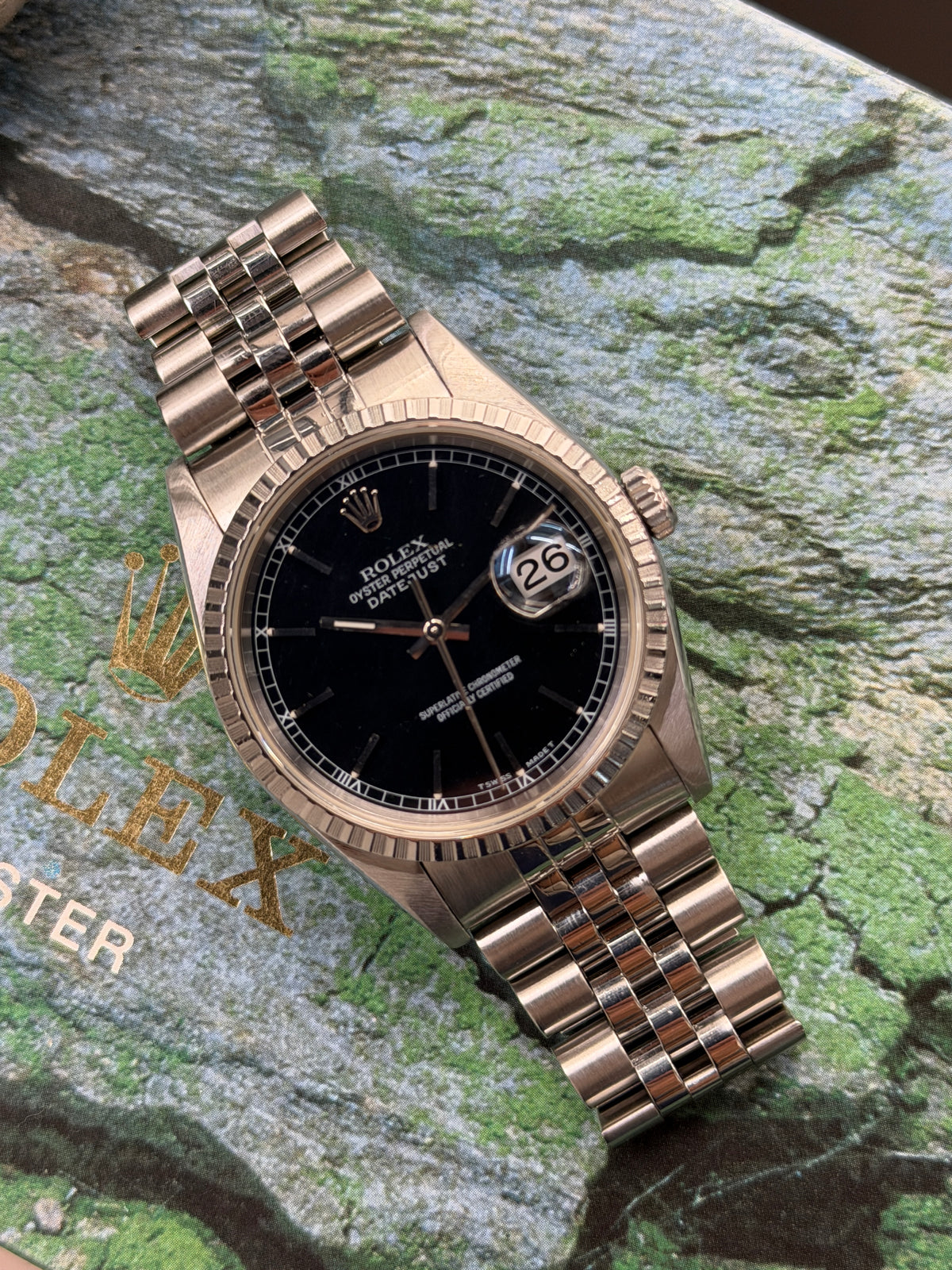 Rolex Datejust 36 - Ref.16220 - Black Dial - Year 1998