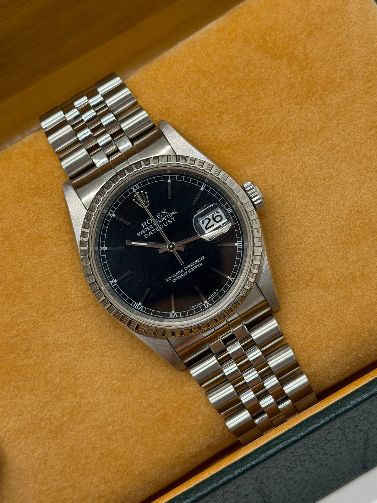 Rolex Datejust 36 - Ref.16220 - Black Dial - Year 1998