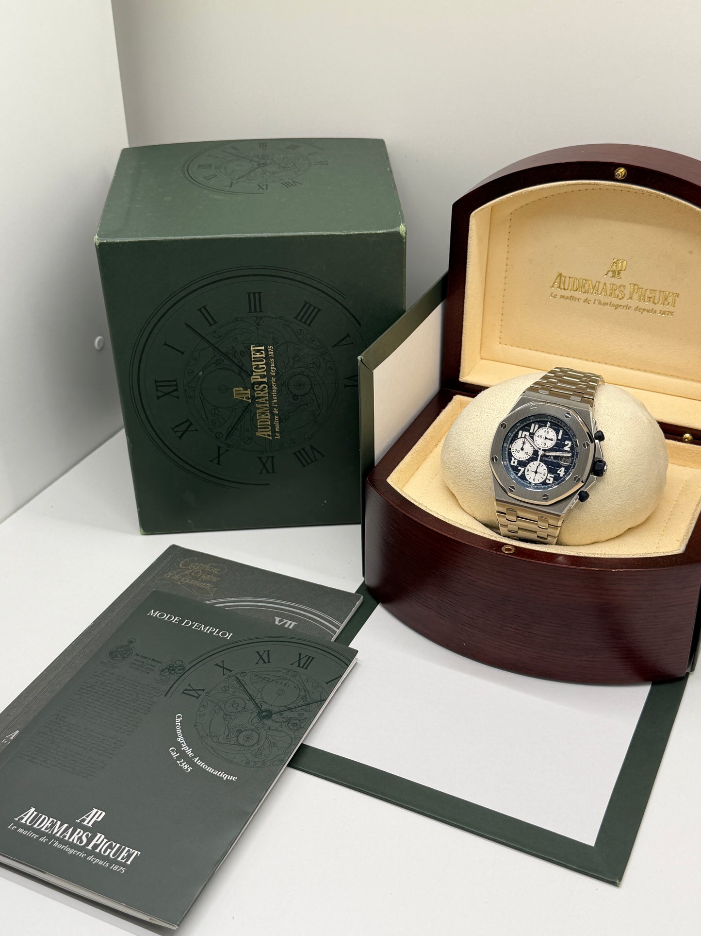 Audemars Piguet Royal Oak Offshore Chronograph Blue Panda Dial Ref. 25721ST.OO.1000ST.09.A - Year 2006