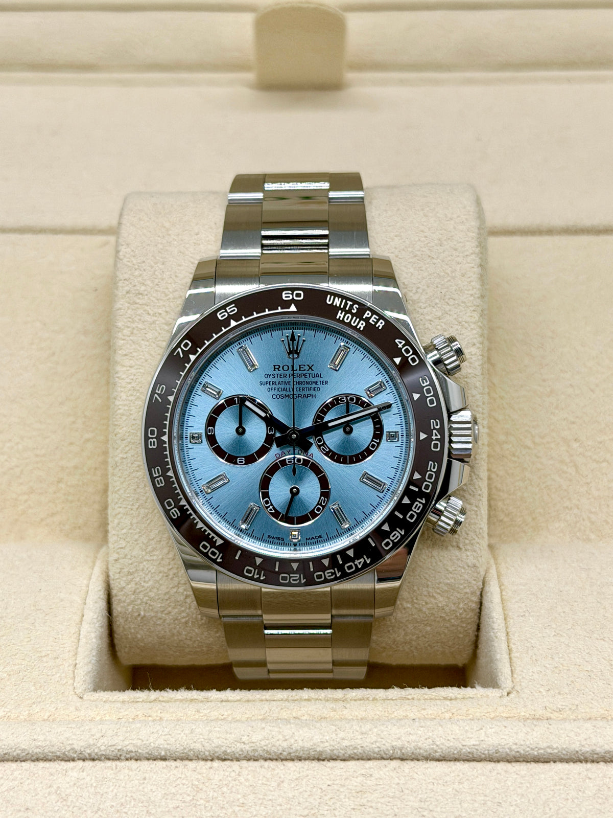 Rolex Daytona Ref.126506 - Platinum & Baguette Dial - Year 2025