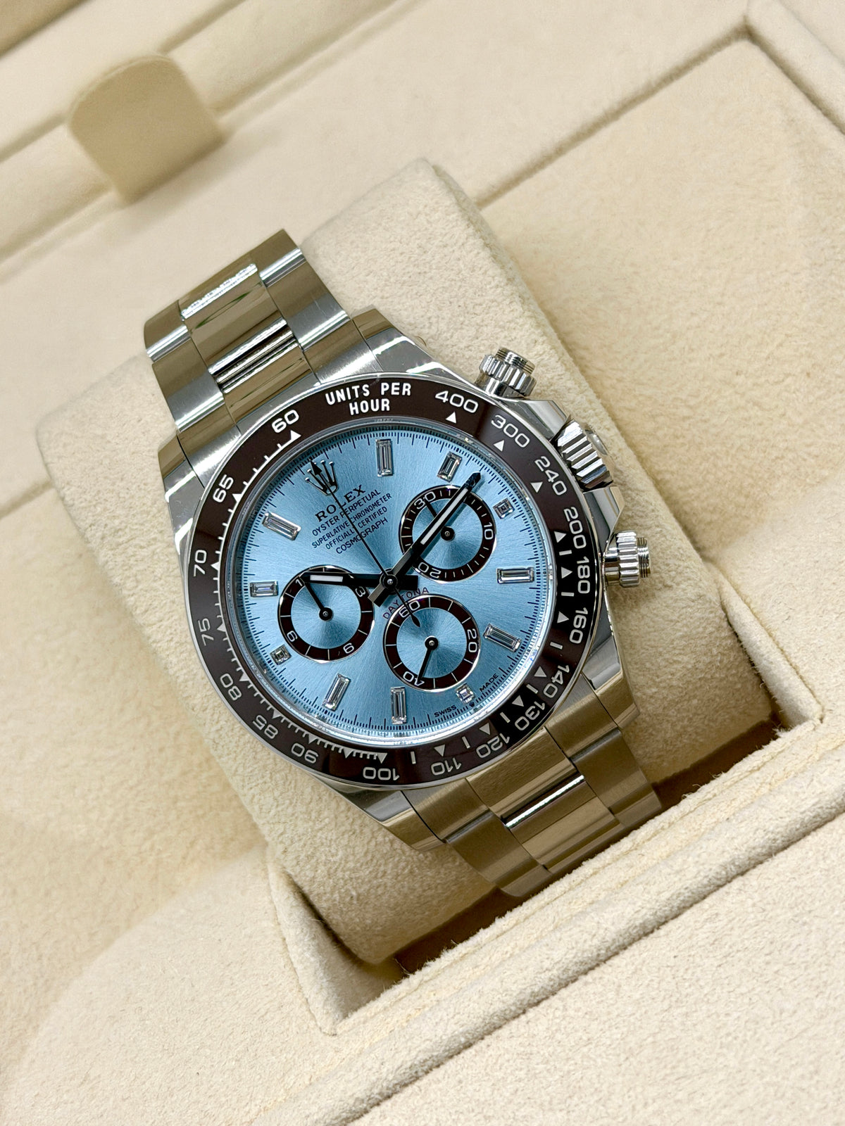 Rolex Daytona Ref.126506 - Platinum & Baguette Dial - Year 2025