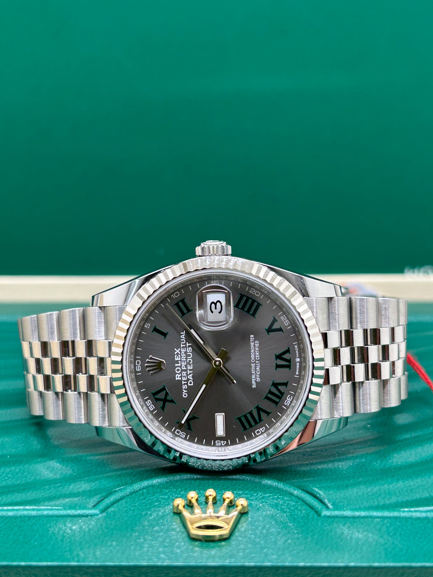 Rolex Datejust 36 - Wimbledon Dail - Ref 126234 - Year 2023
