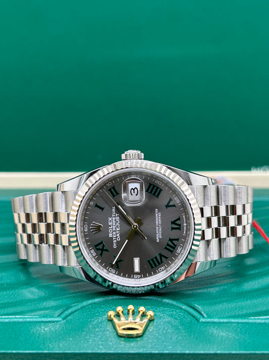 Rolex Datejust 36 - Wimbledon Dail - Ref 126234 - Year 2023